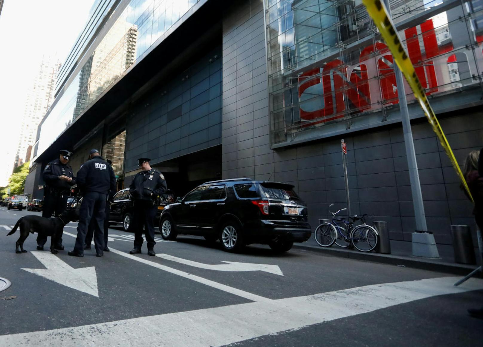 Die Sendung an CNN ging ein - das Büro in New York wurde evakuiert. 
