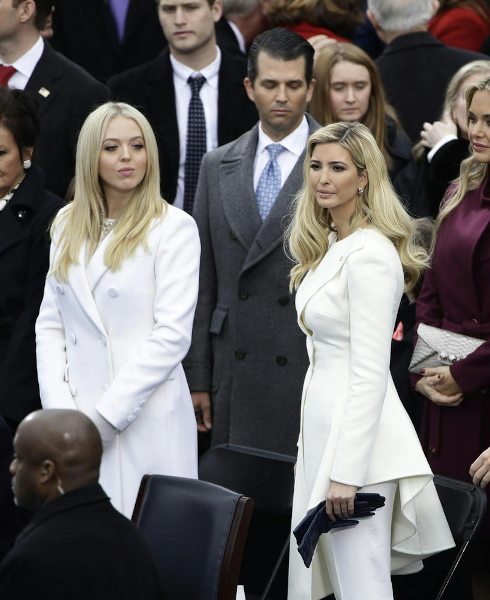 Tiffany, Donald Jr. und Ivanka Trump bei der Angelobung des Papas