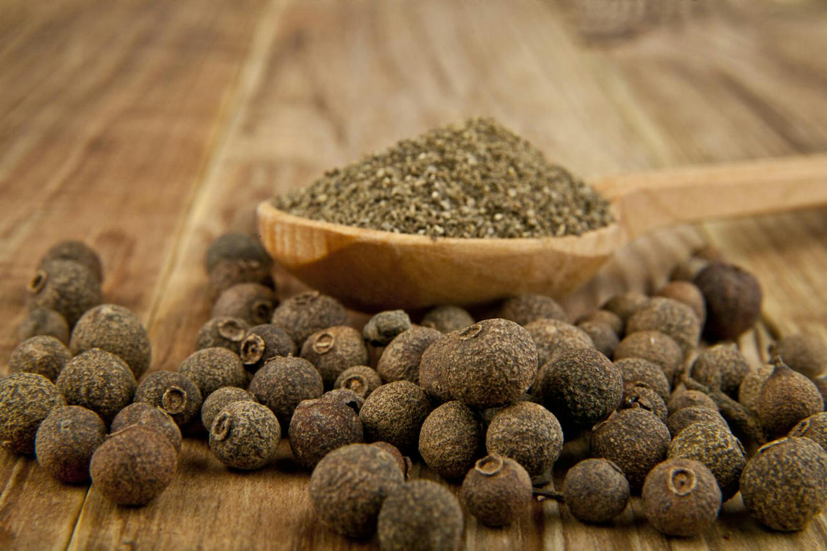 Piment (Nelkenpfeffer): Die kleinen runden Samen bringen Pep in Saucen, Suppen und Süßspeisen. Geschmacklich vereinigen sie die Schärfe von Pfeffer und das Aroma von Gewürznelken.