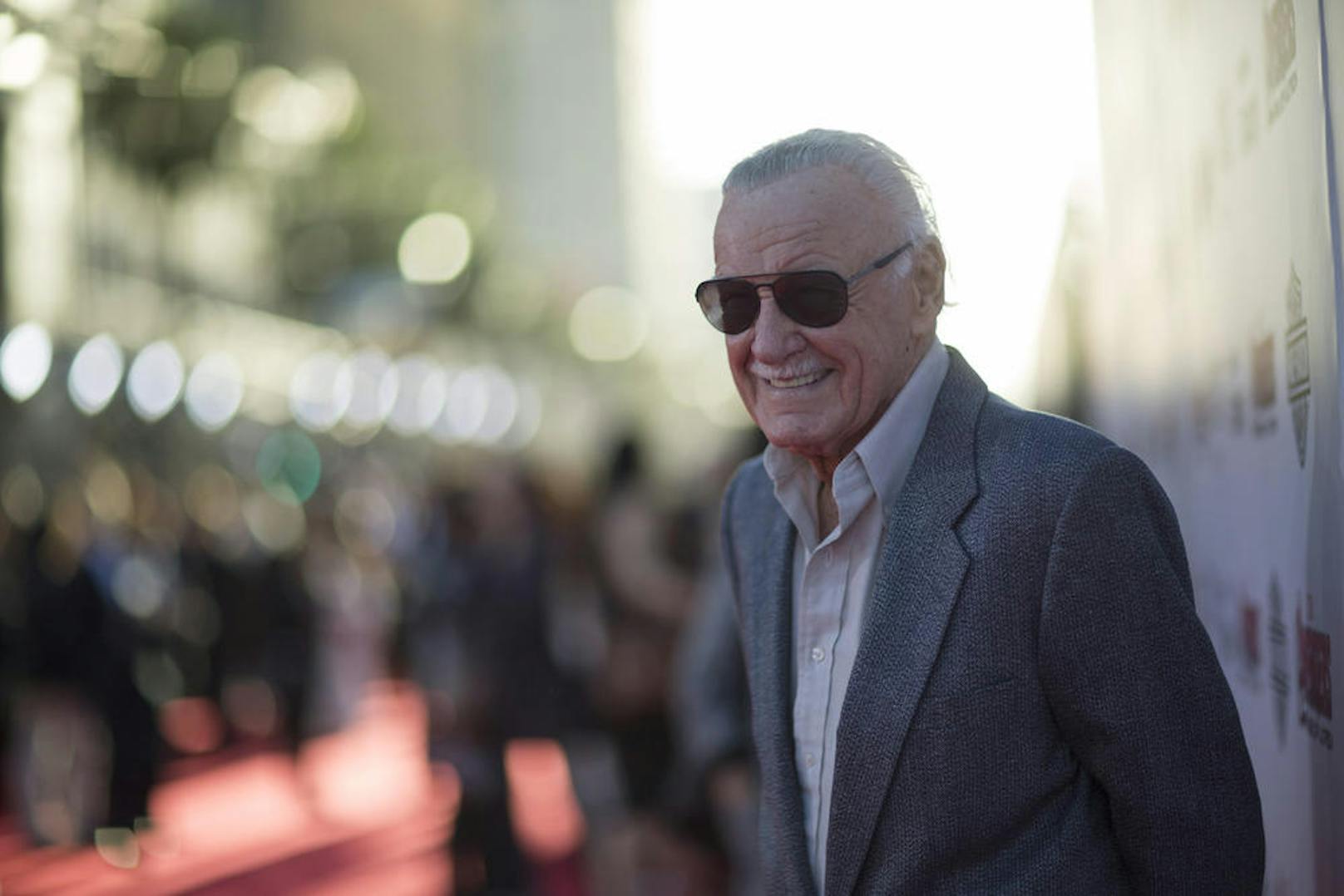 Stan Lee bei der Premiere von "Avengers: Age of Ultron" in Hollywood, 2015.