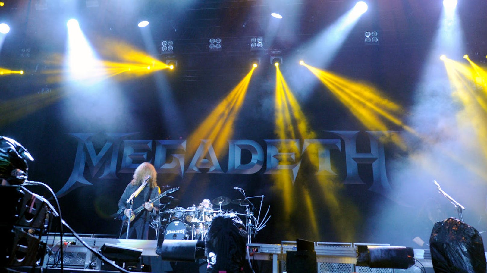 Sänger und Gitarrist Dave Mustaine von der Band "Megadeth" während eines Konzertes auf der "Red Stage" im Rahmen des "Nova Rock 2018" Festivals am Donnerstag, 14. Juni 2018 im burgenländischen Nickelsdorf.