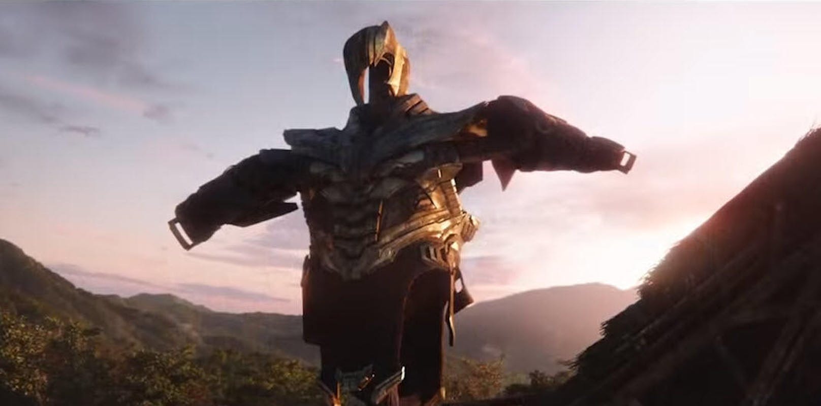 Thanos benutzt seine Rüstung inzwischen offenbar als Vogelscheuche.