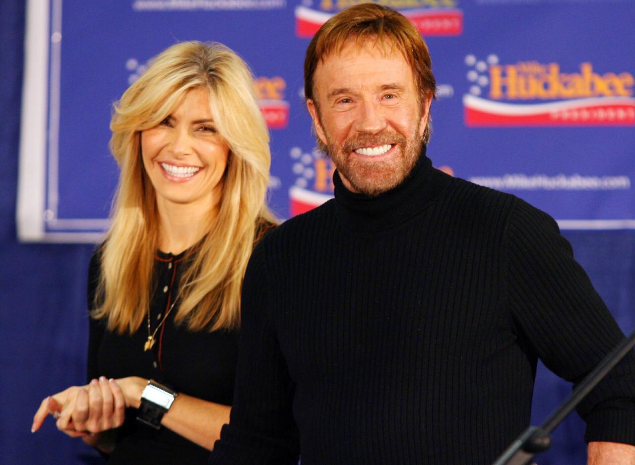 Chuck Norris und Ehefrau Gena 