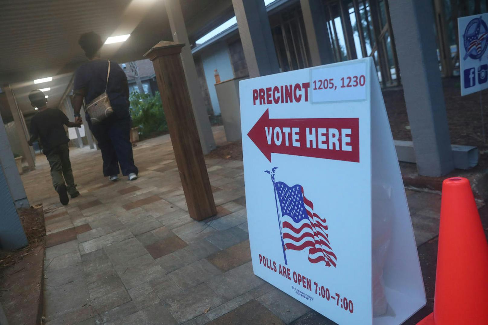 Ein Wahllokal in Tallahassee (Florida).