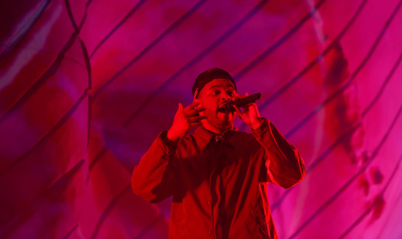 The Weeknd performt am Coachella Valley Music and Arts Festival am 13. April 2018 in Indio. 