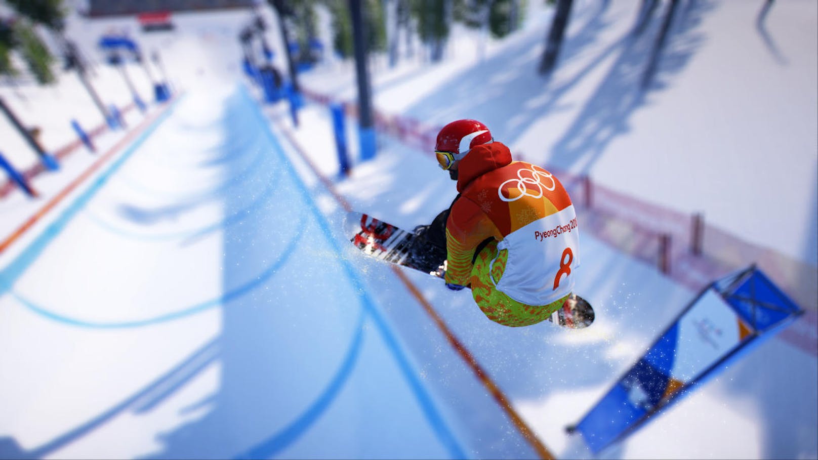 An Experten und generell dem Sport hat man nicht gespart, das Spiel ist offizieller Partner der "Olympischen Winterspiele PyeongChang 2018".