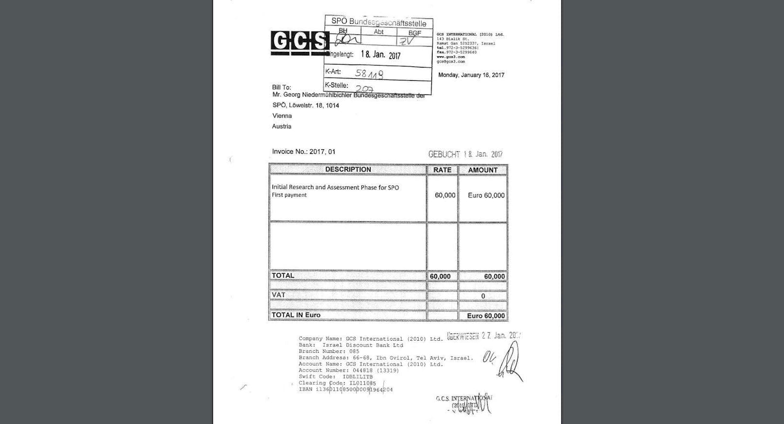Seite 18: Die Rechnungen, die von der SPÖ bezahlt wurden...