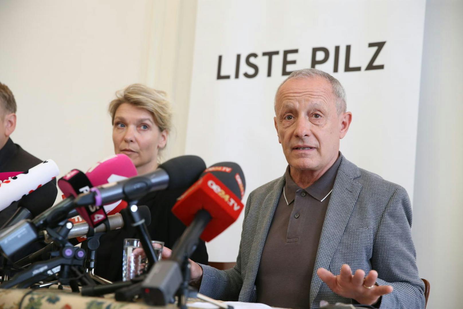 Pressekonferenz "Personelles zur Liste Pilz" mit Peter Pilz, Maria Stern und Wolfgang Zinggl.