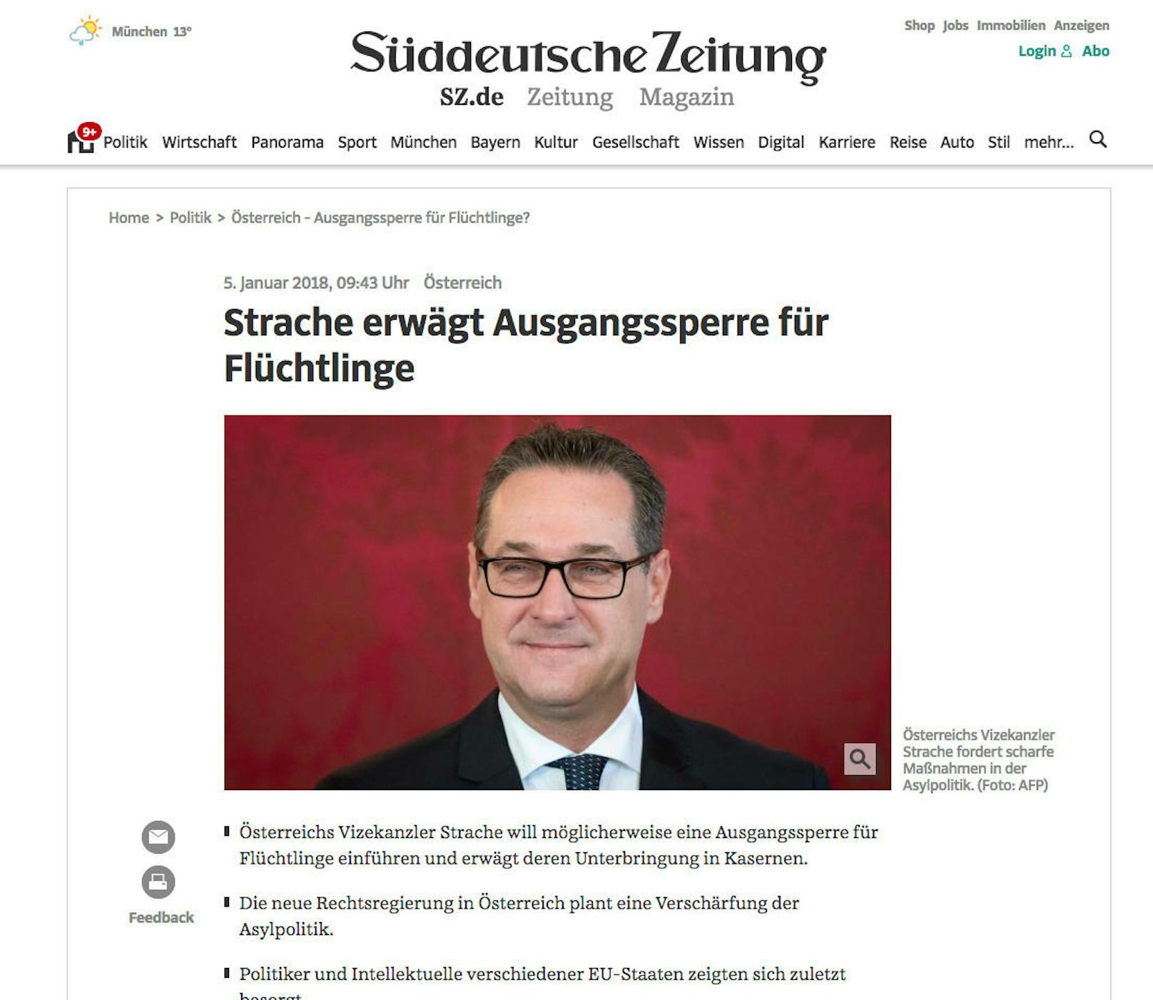 Die "Süddeutsche Zeitung"