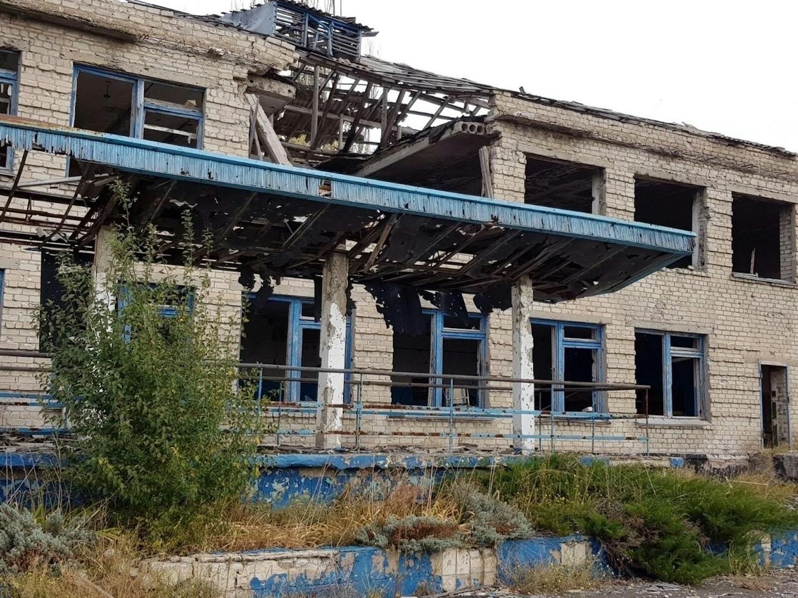 Zerstörte Gebäude - es herrscht Krieg