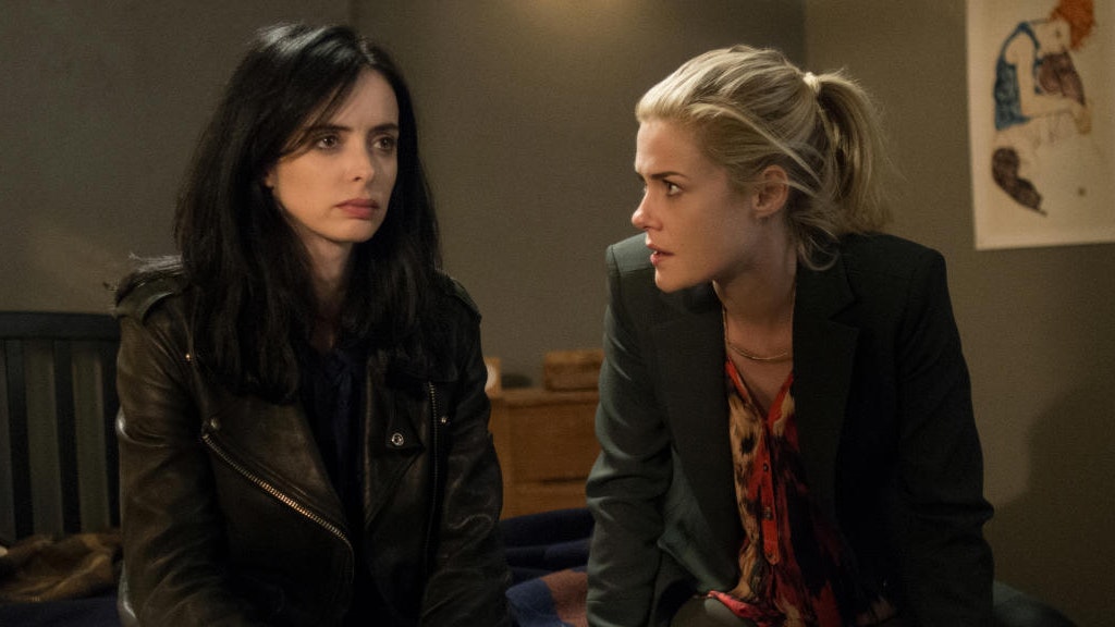 Die Hauptrolle Krysten Ritter spielt den Charakter Jessica Jones. (Credits: Myles Aronowitz)