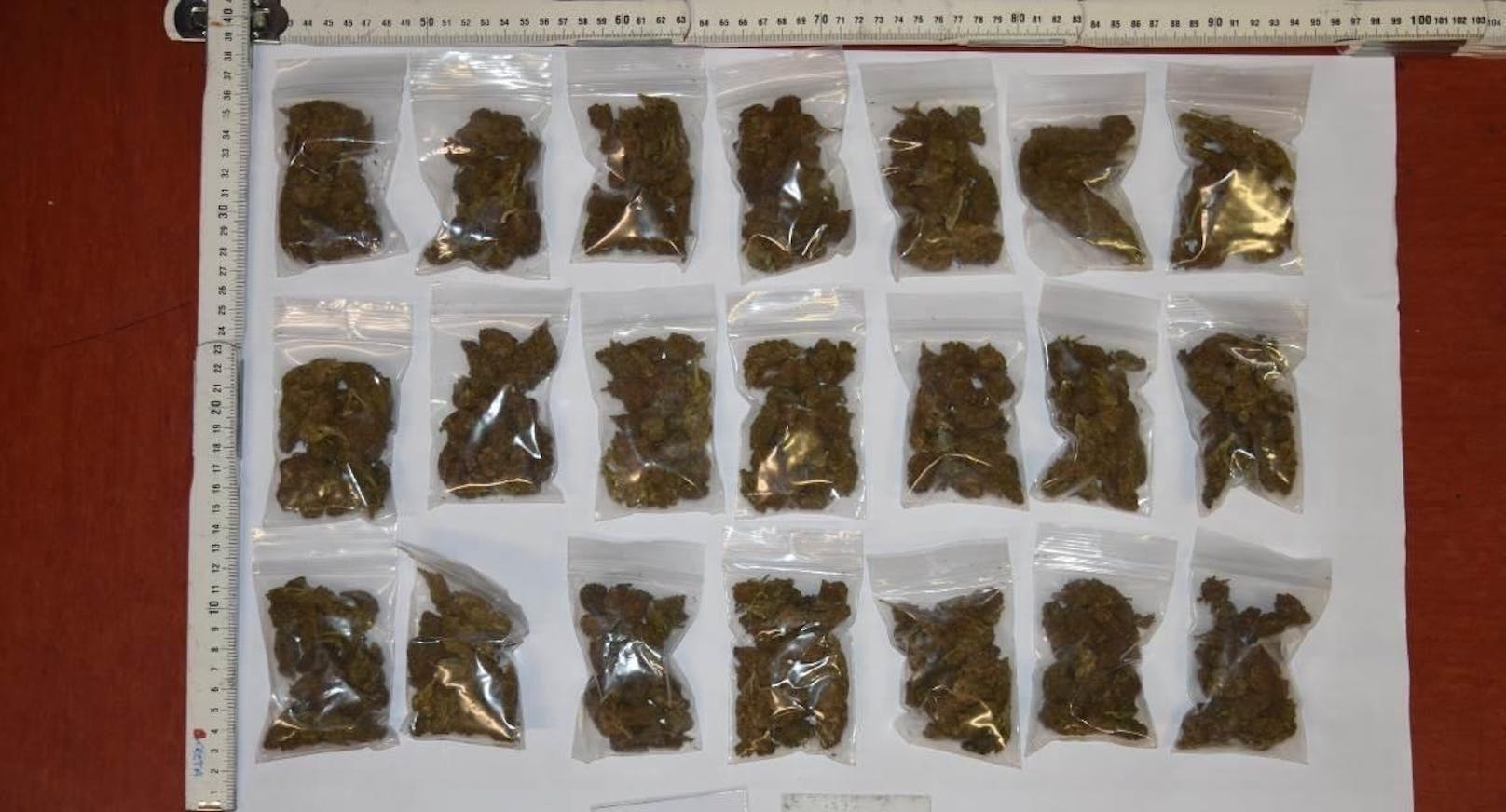 Insgesamt 1,3 Kilo Cannabis konnten sichergestellt werden.