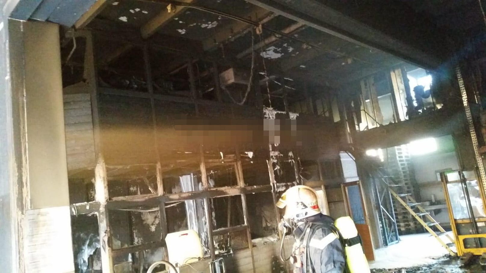Am Großgrünmarkt ist in der Nacht auf Sonntag (1. Juli) in einer Lagerhalle ein Brand ausgebrochen.