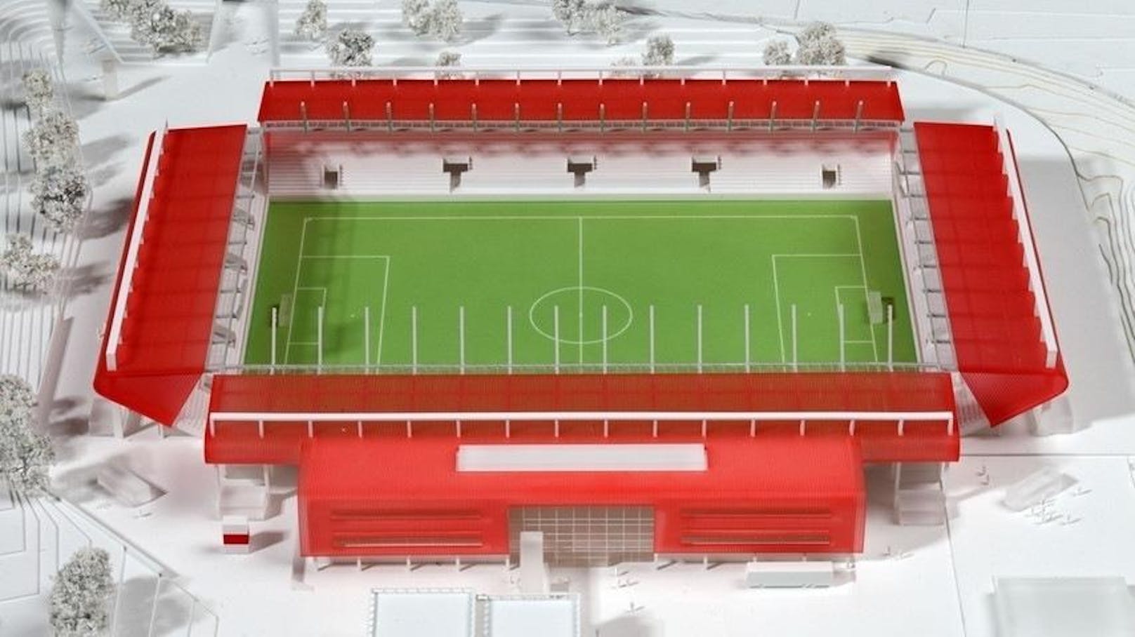 Ein Modell der Regensburger "Continental-Arena" (liga3-online.de)