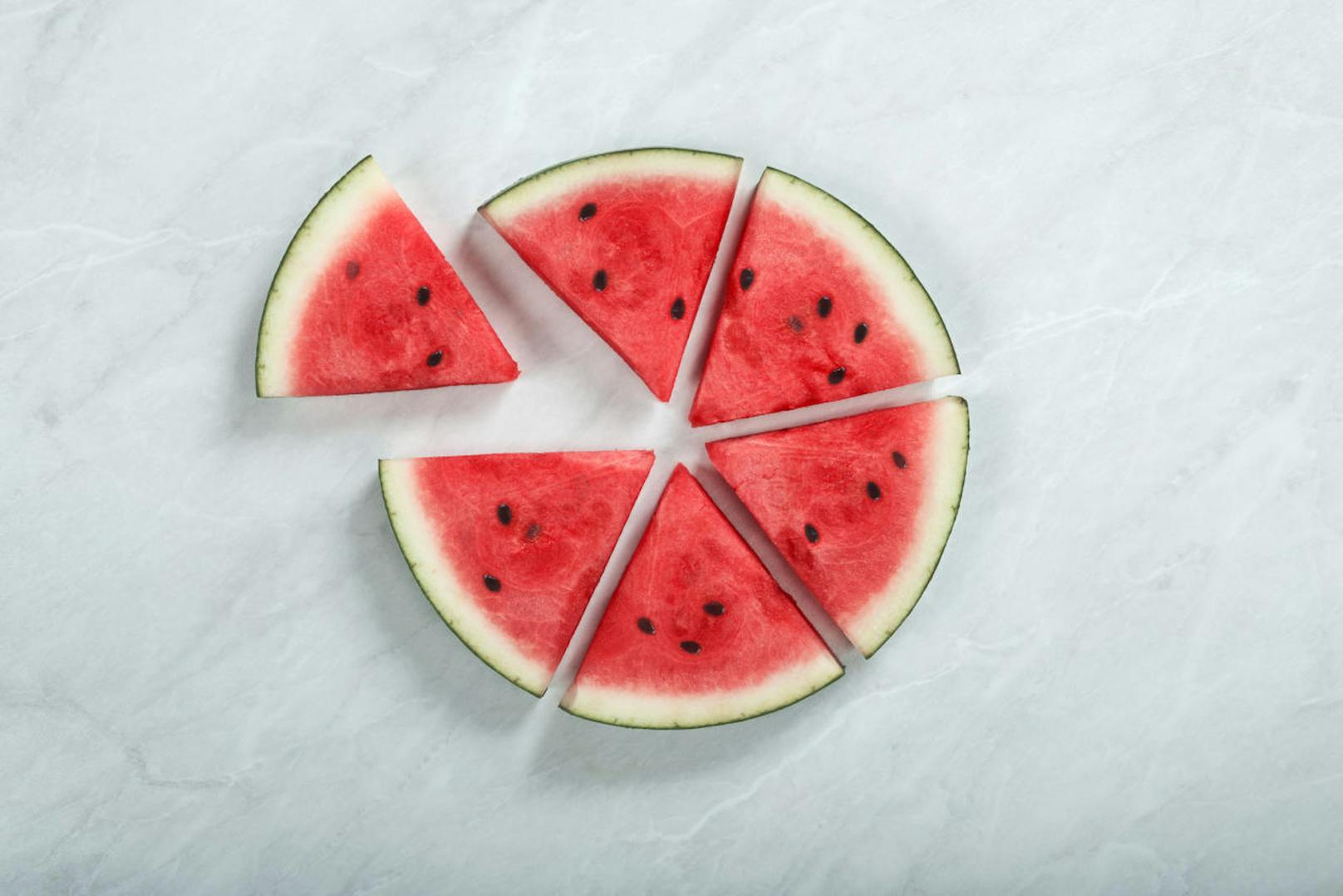 Auf 100 g Wassermelone kommen 8,3 g Kohlenhydrate.