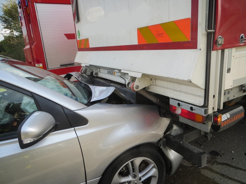 Schwerer Verkehrsunfall auf der A2 Südautobahn beim Knoten Graz-Ost.
