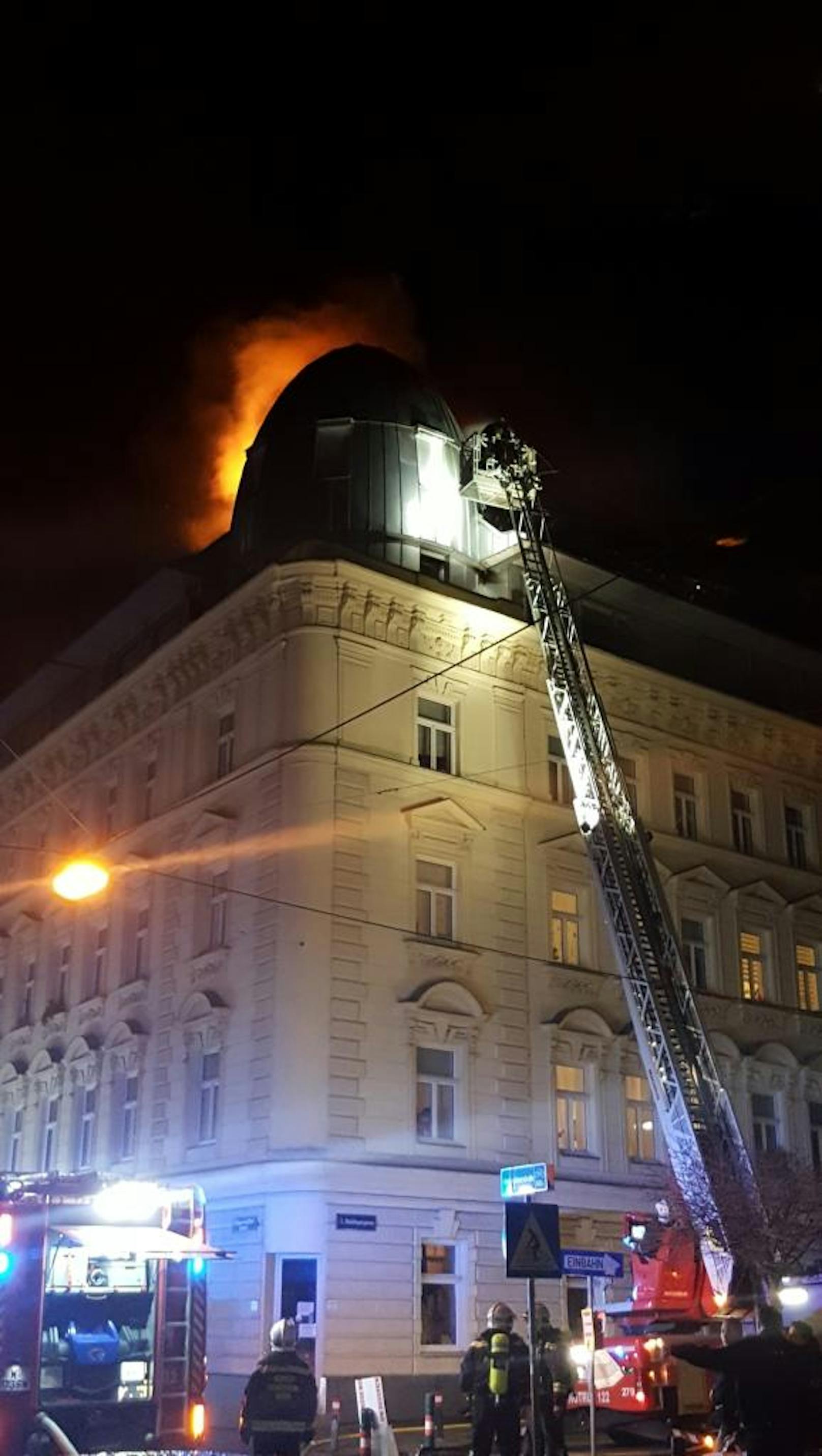 Brand in der Hagenmüllergasse, 1030 Wien