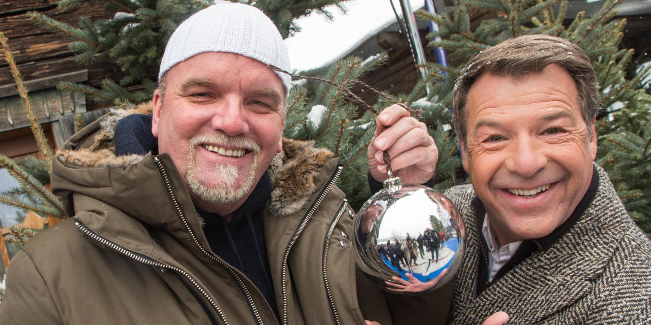 Den sonst so fröhlichen Patrick Lindner (rechts, neben DJ Ötzi) plagen Existenzängste: "Stehe vor dem Nichts!"