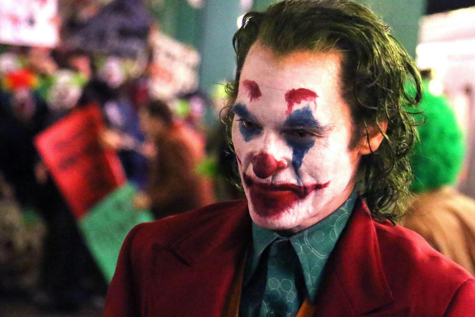 Das ist das neue Joker Make-up. Die grünen Haare dürfen natürlich nicht fehlen