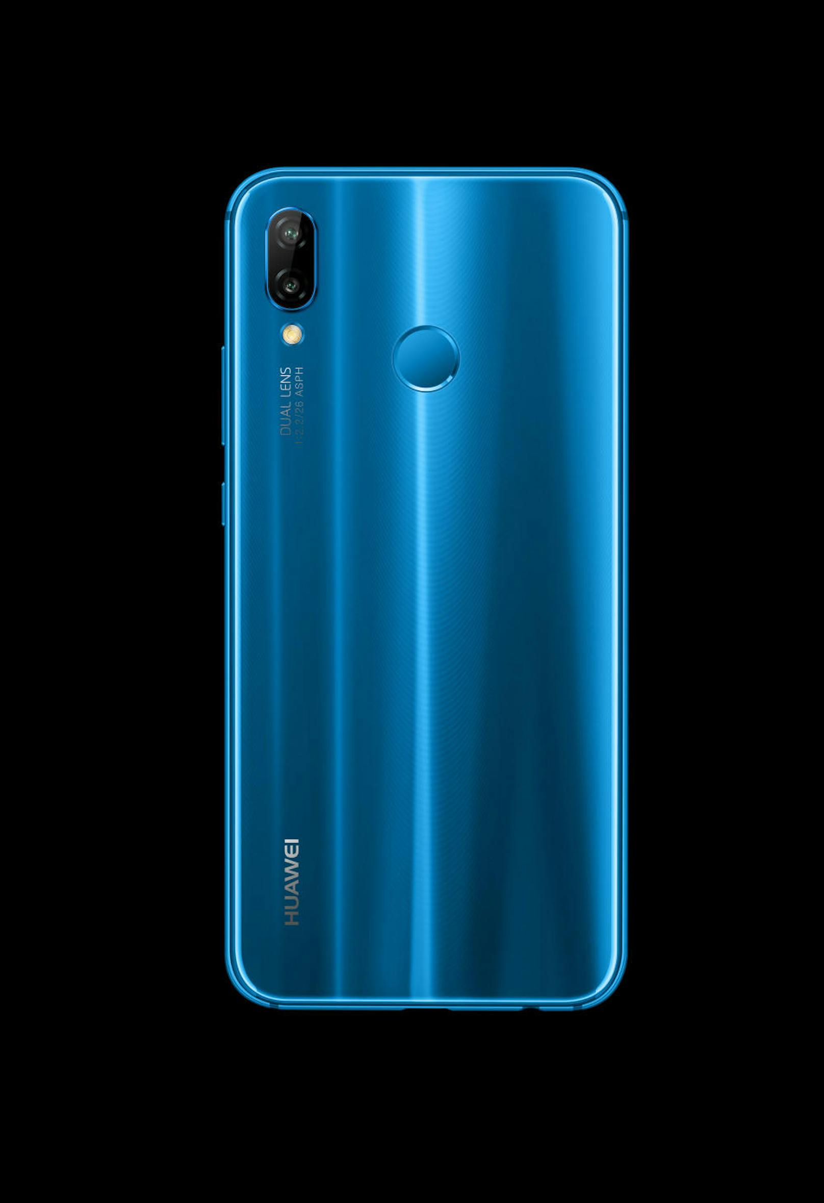 Das Huawei P20 lite in Klein Blue.
