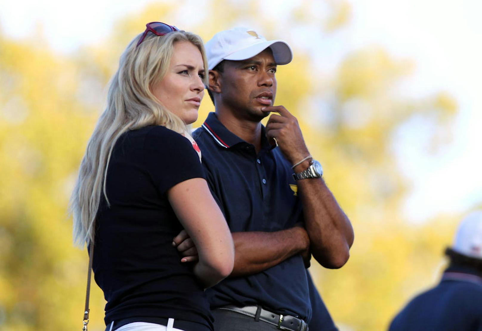 Tiger Woods und Lindsey Vonn beim Presidents Cup in Dublin 2013