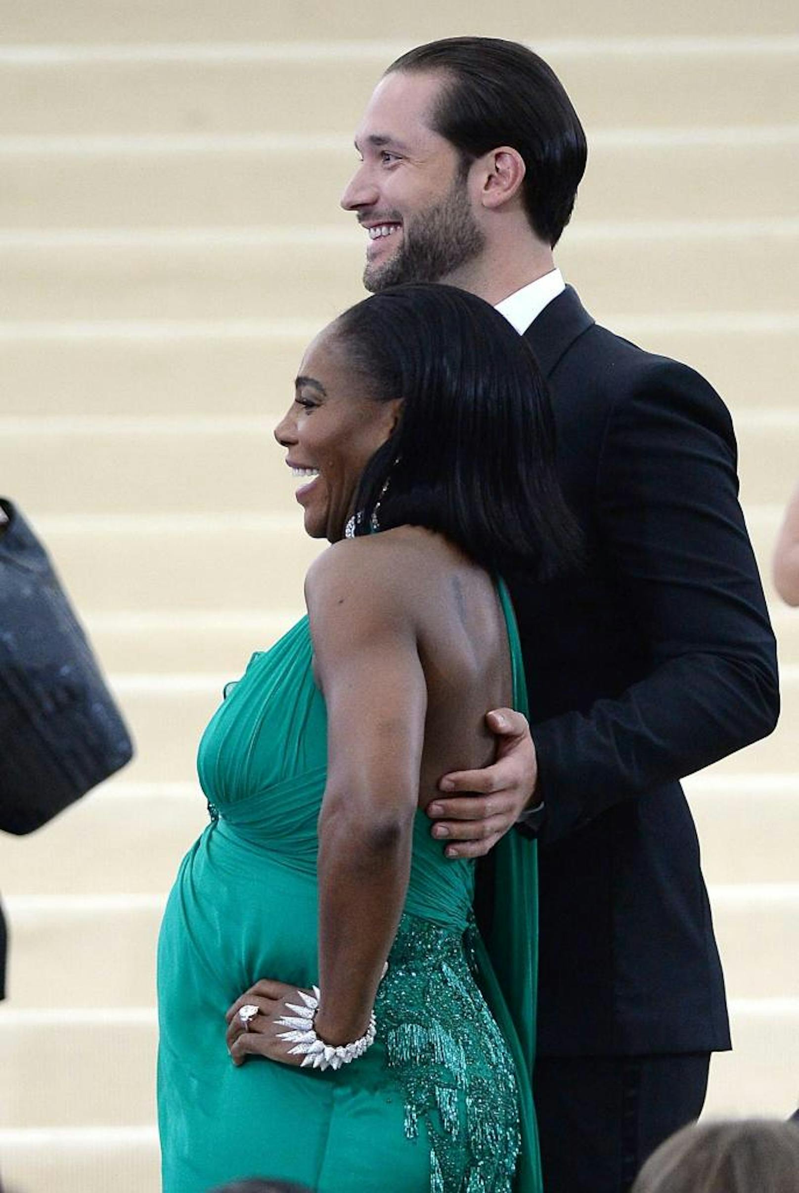 Alexis Ohanian und eine hochschwangere Serena Williams