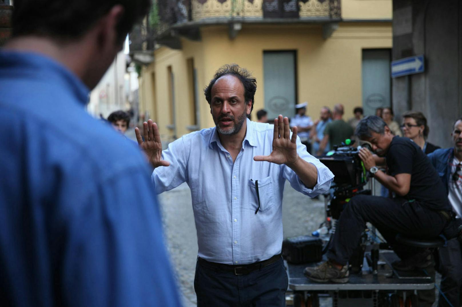 Regisseur Luca Guadagnino am Set von "Call Me By Your Name". 