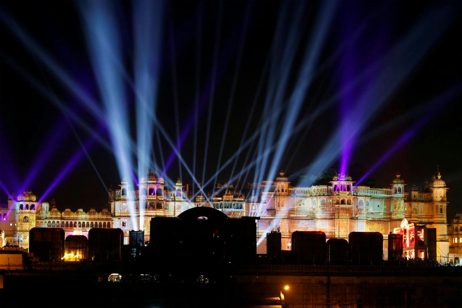 Der Palast in Udaipur, einer der Schauplätze der tagelangen Hochzeit