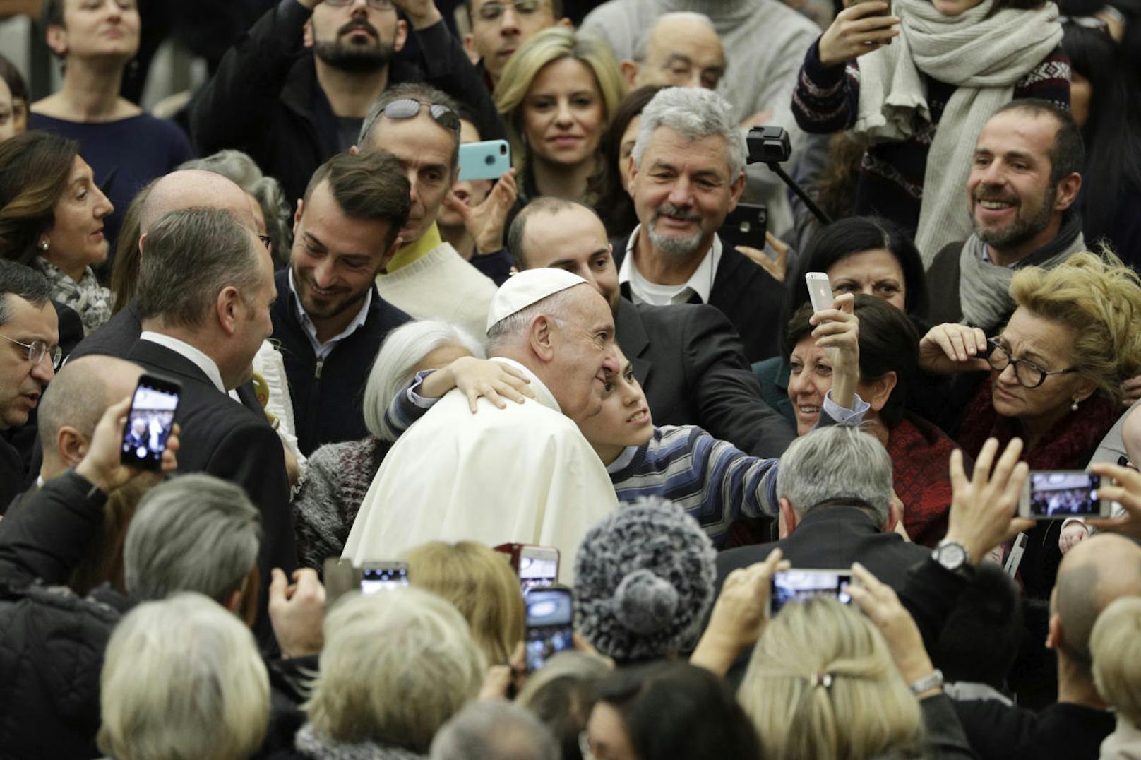 Privat feiert Papst Franziskus im engsten Kreis