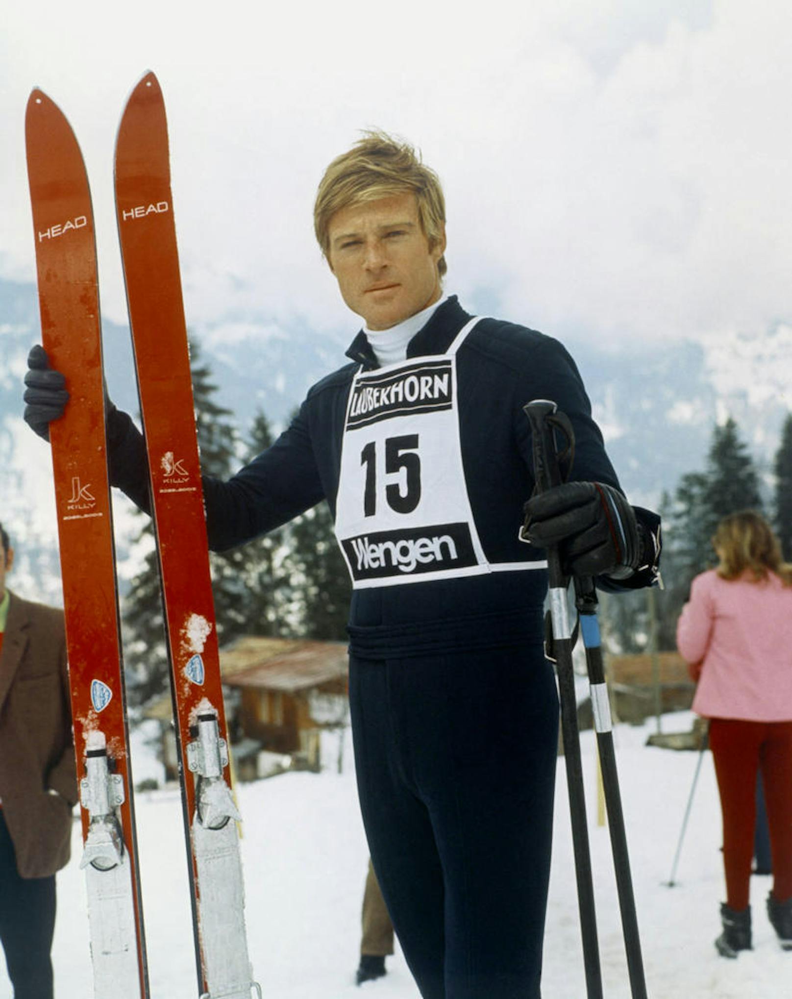 Robert Redford in "Schußfahrt" ("Downhill Racer"), 1969.
