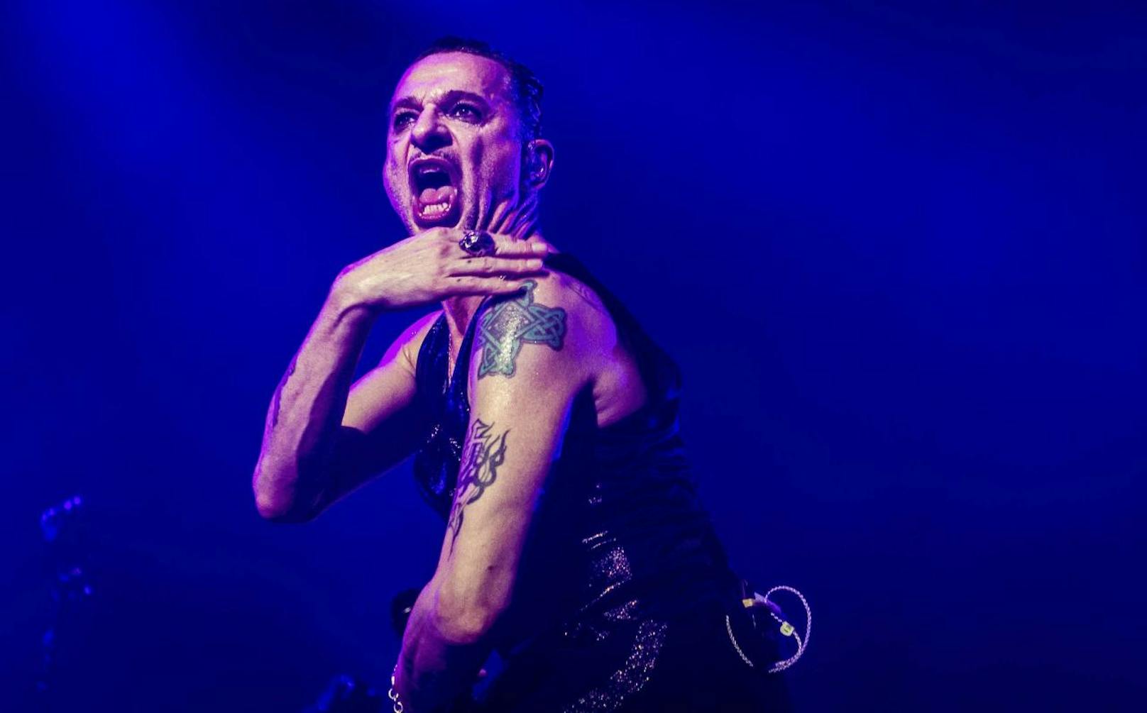 Depeche Mode-Sänger Dave Gahan beim Amsterdam-Konzert am 13. Jänner 18.