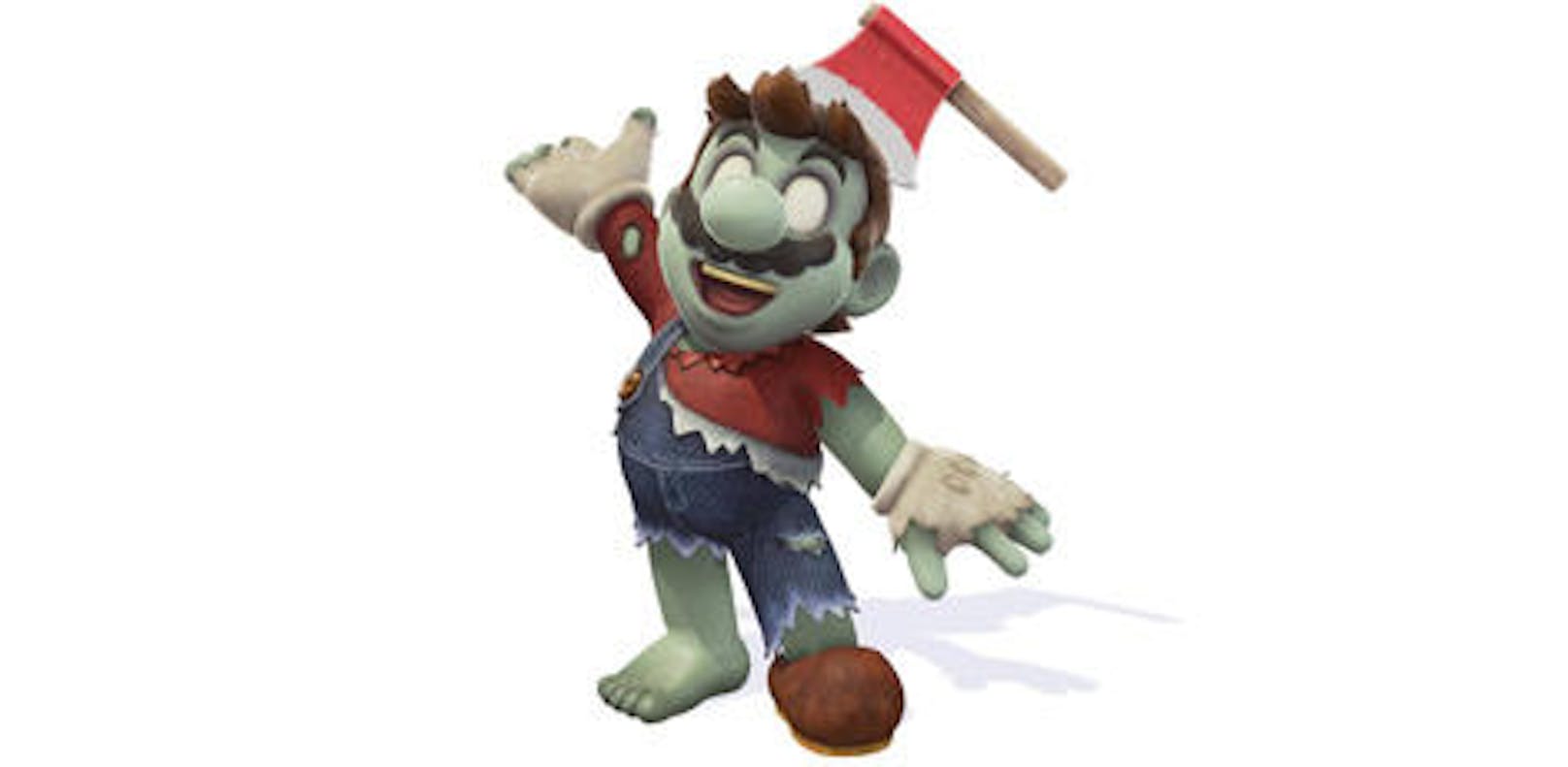 <b>19. Oktober 2018:</b> Halloween wirft auch in der Game-Welt seinen Schatten voraus. Passend zum Fest zeigt sich Mario als Zombie in dem Switch-Titel Super Mario Odyssey. Das neue Kostüm, das dem Spiele-Shop hinzugefügt wurde, verwandelt Mario in eine Gestalt mit zerrissener Kleidung, leblosen Augen und einer Axt im Kopf. Außerdem gibt es drei neue Filter für den Snapshot-Modus.