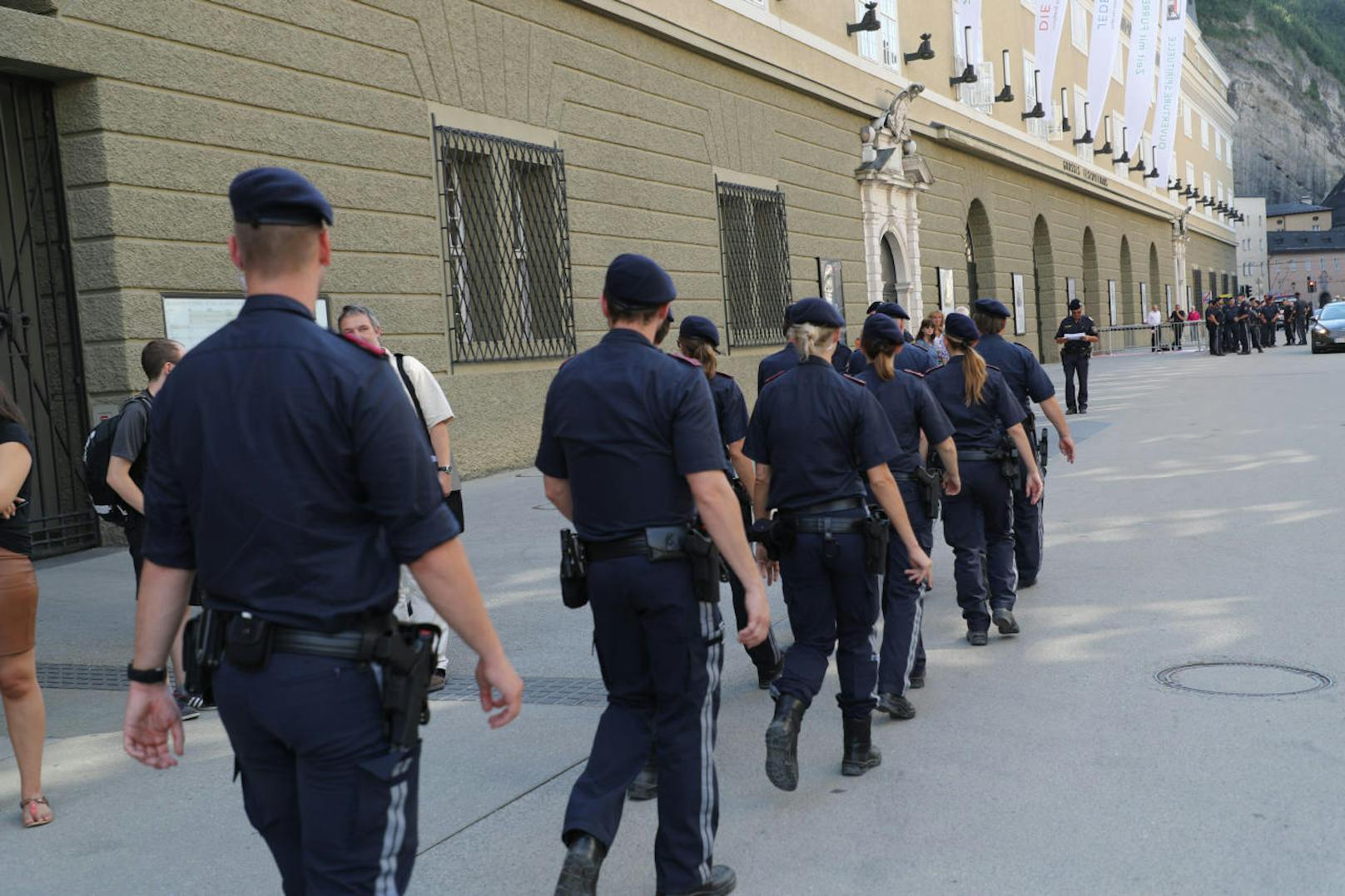 Großes Polizeiaufgebot bei den Salzburger Festspielen