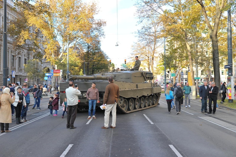 Die Leistungsschau des Bundesheeres am Heldenplatz zum Nationalfeiertag 2018 