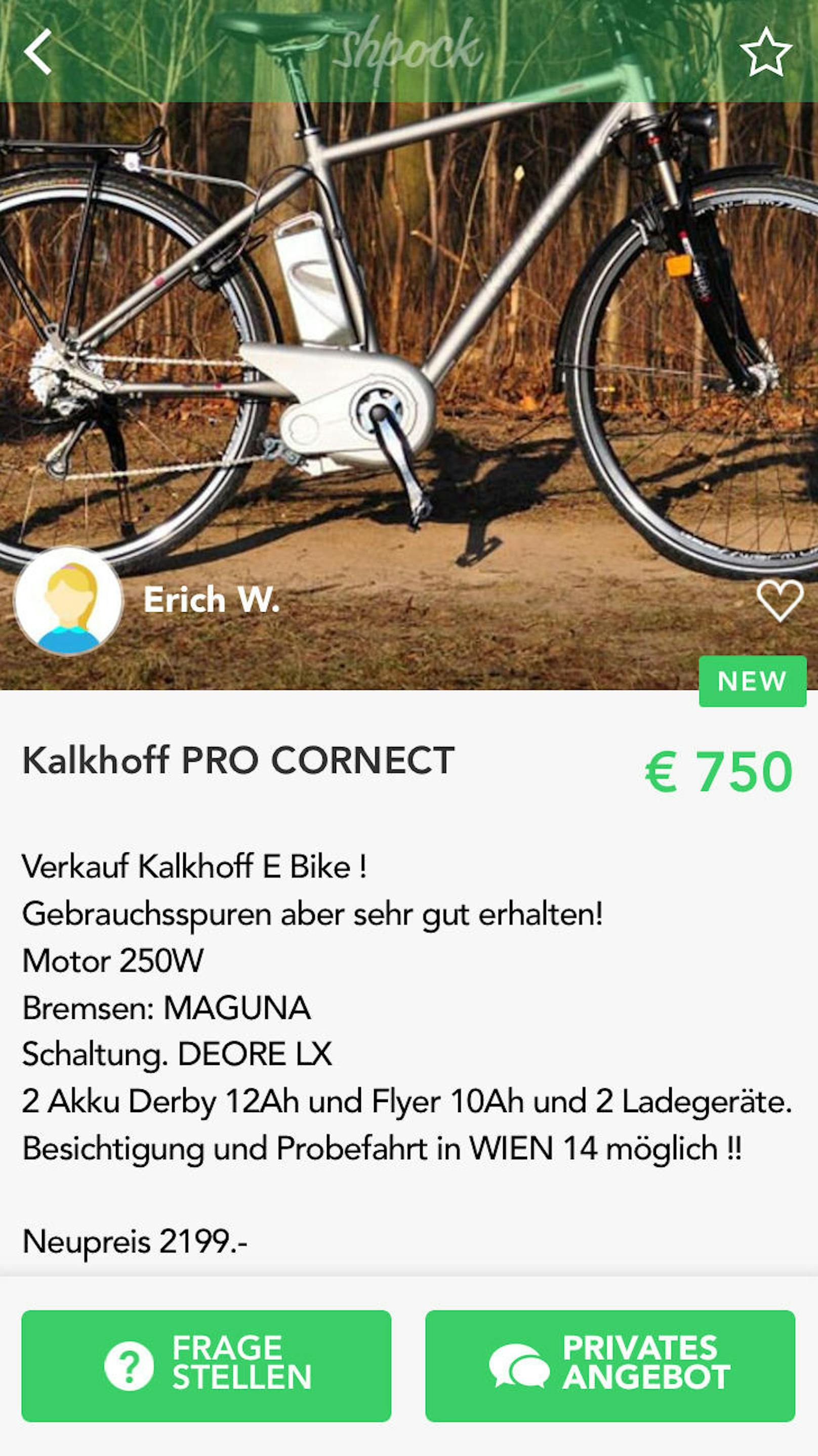 Fast jedes dritte Fahrrad in Österreich ist ein E-Bike, Tendenz steigend. Das elektrische Fahrrad ist heißbegehrt. Die hohen Anschaffungskosten jenseits der 1.000-Euro-Marke sorgen dafür, dass die Nachfrage für gebrauchte E-Bikes steigt, wie eine aktuelle Analyse der Marktplatz-App Shpock verdeutlicht. Auf der Marktplatz-App Shpock ist das E-Bike seit 2018 nach dem Mountainbike das beliebteste Rad, die Suchanfragen steigen seit letztem Jahr rapide. Die Preise liegen meist weit unter dem originalen Verkaufspreis. 