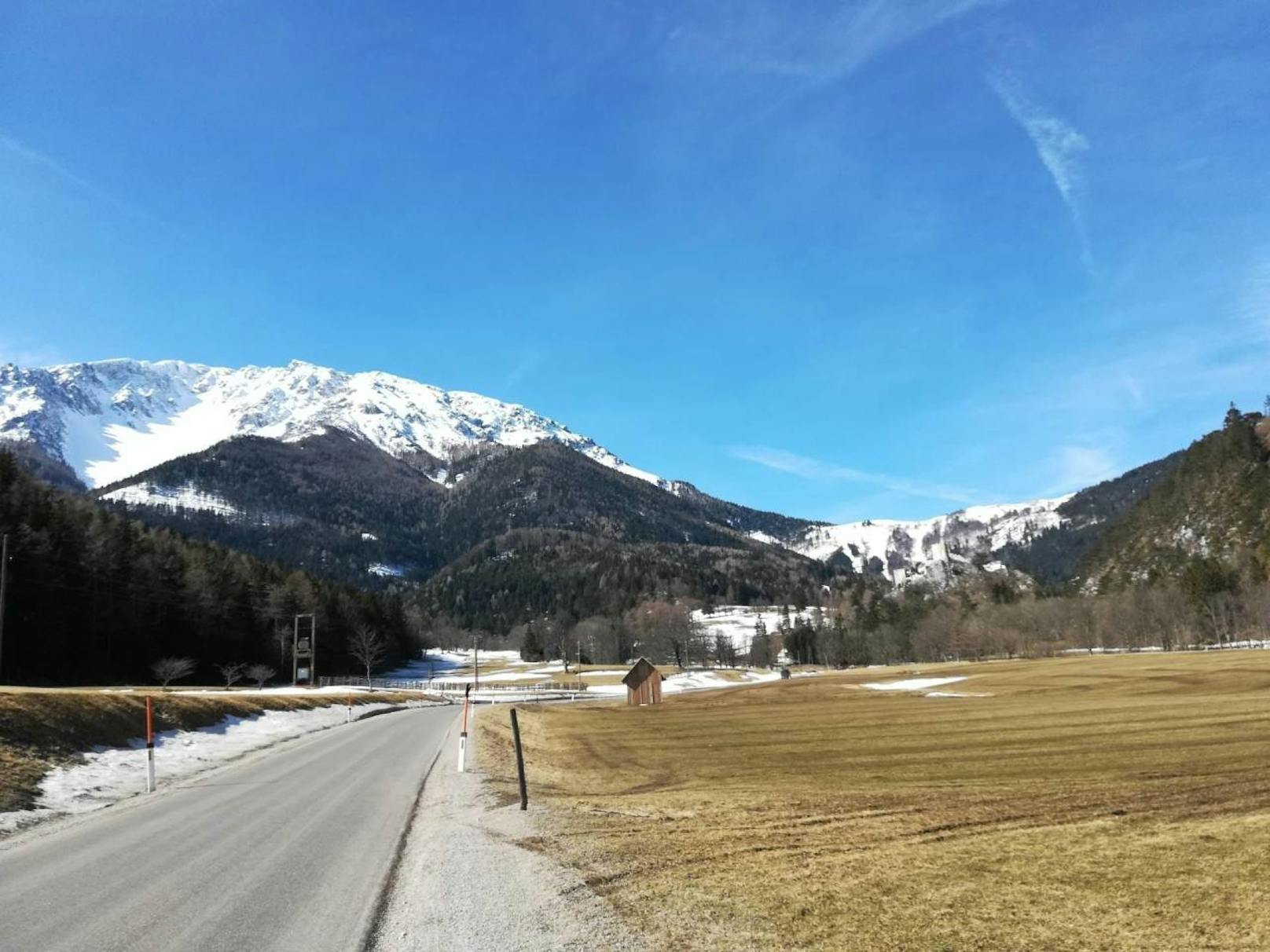 "Heute habe ich das wunderschöne Wetter genutzt um in Puchberg am Schneeberg spazieren zu gehen."