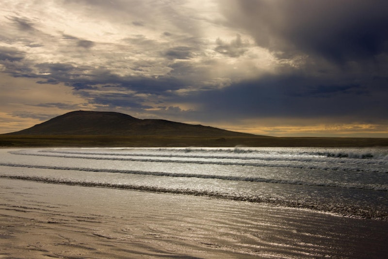 Sonnenuntergang auf Pebble Island