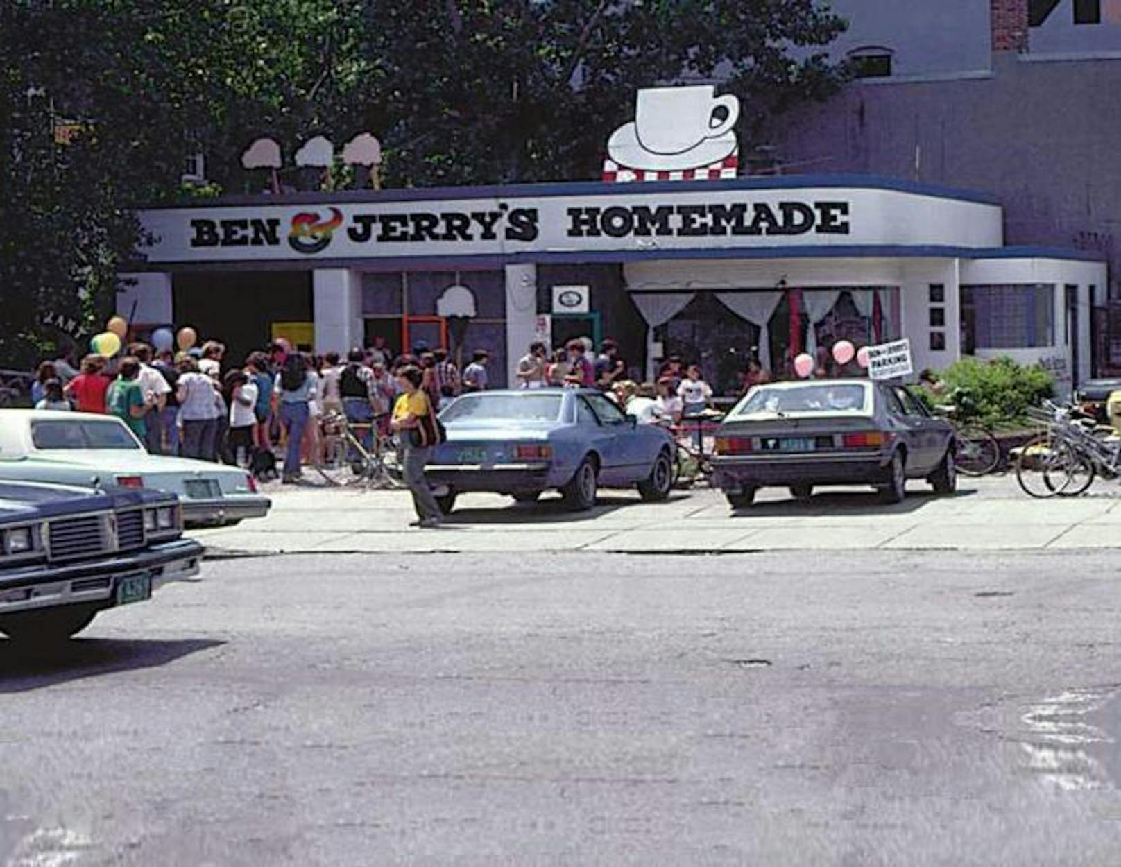 An dieser Tankstelle in Vermont eröffneten Ben & Jerry ihre erste Eisdiele.
