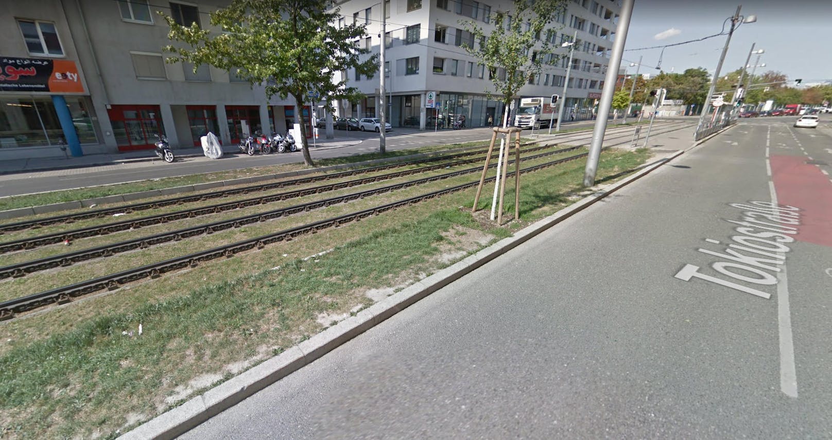 Denn die Fahrt endete auf einem Gleiskörper in der Tokiostraße (22. Bezirk). Verletzte gab es keine, berichtet Daniel Fürst.