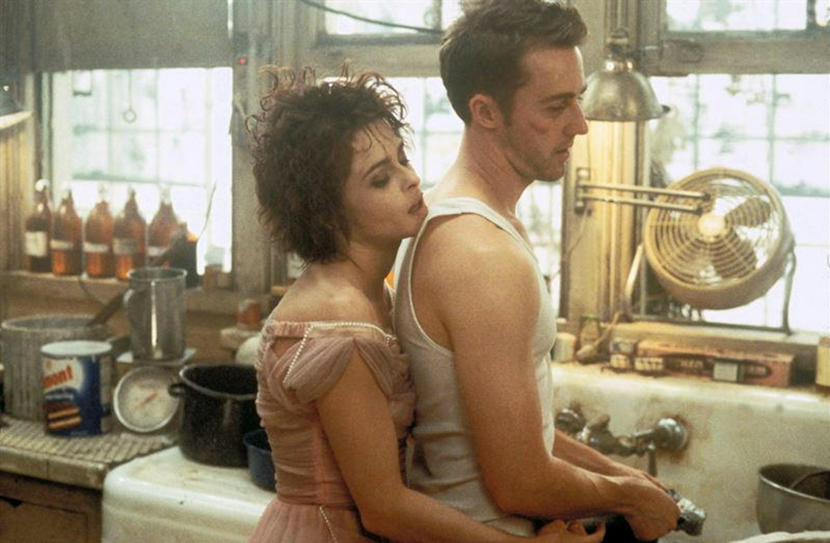 Helena Bonham Carter und Edward Norton in "Fight Club".