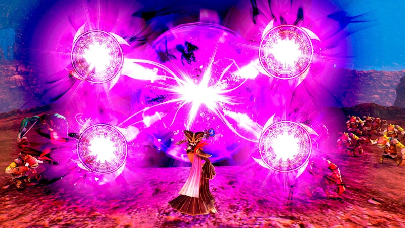 Das Gameplay ist bereits erprobt - in schier zahllosen Warriors-Spielen von Koei Tecmo. Es ist so simpel wie befriedigend: Man rennt als hoffnungslos überlegener Held über ein Schlachtfeld und mäht nicht enden wollende Gegnerhorden nieder, für die selbst der Begriff "Kanonenfutter" zu hoch gegriffen wäre.