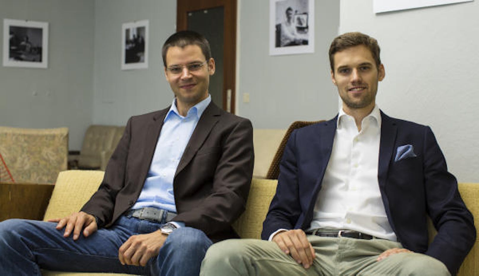 Sie stecken hinter dem Start-up: Die beiden Gründer Lukas Pilat und Robert Kopka (rechts).