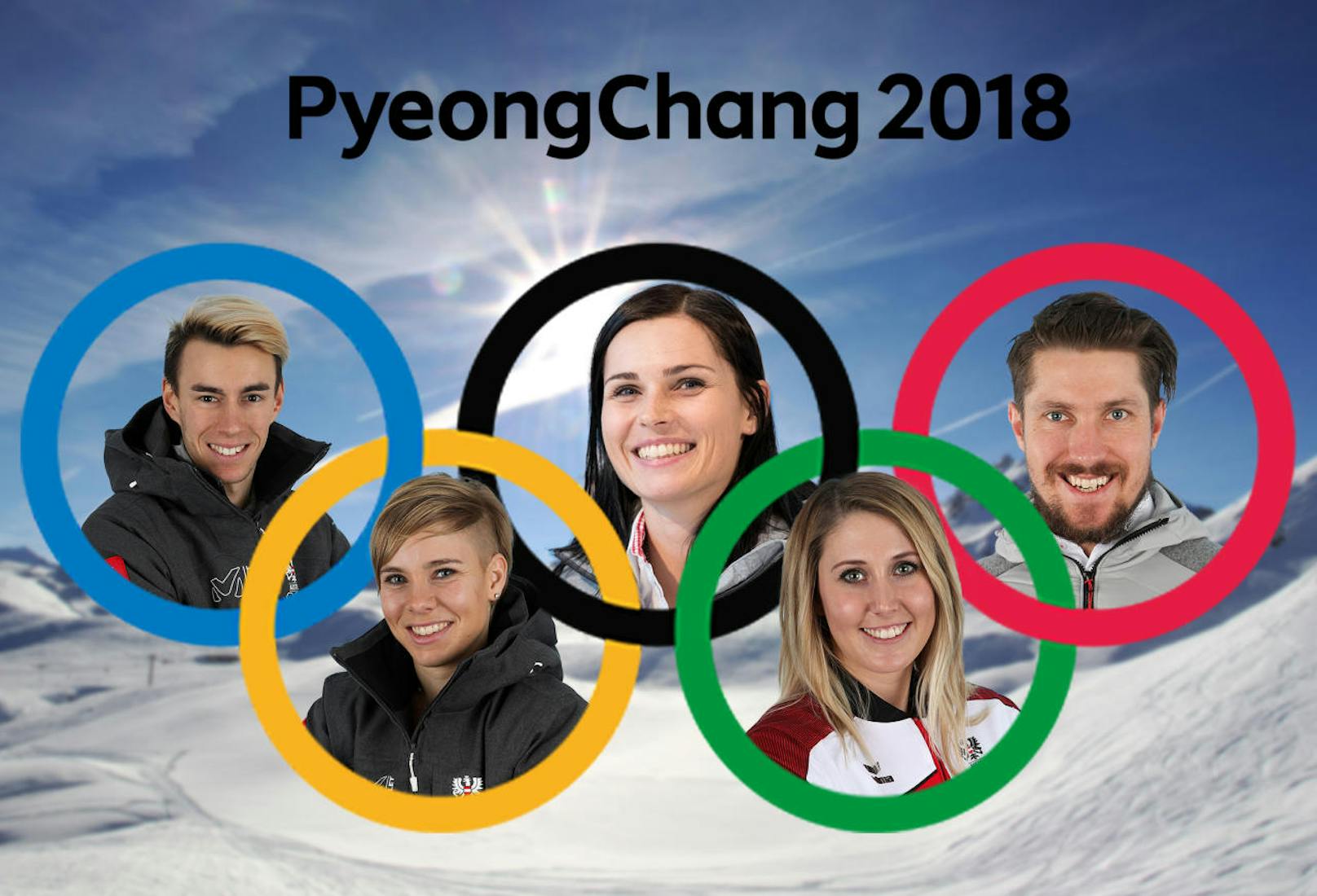 105 Athleten gehen bei den Olympischen Spielen in Pyeongchang für Österreich an den Start. "Heute" zeigt die größten Stars und Hoffnungsträger.