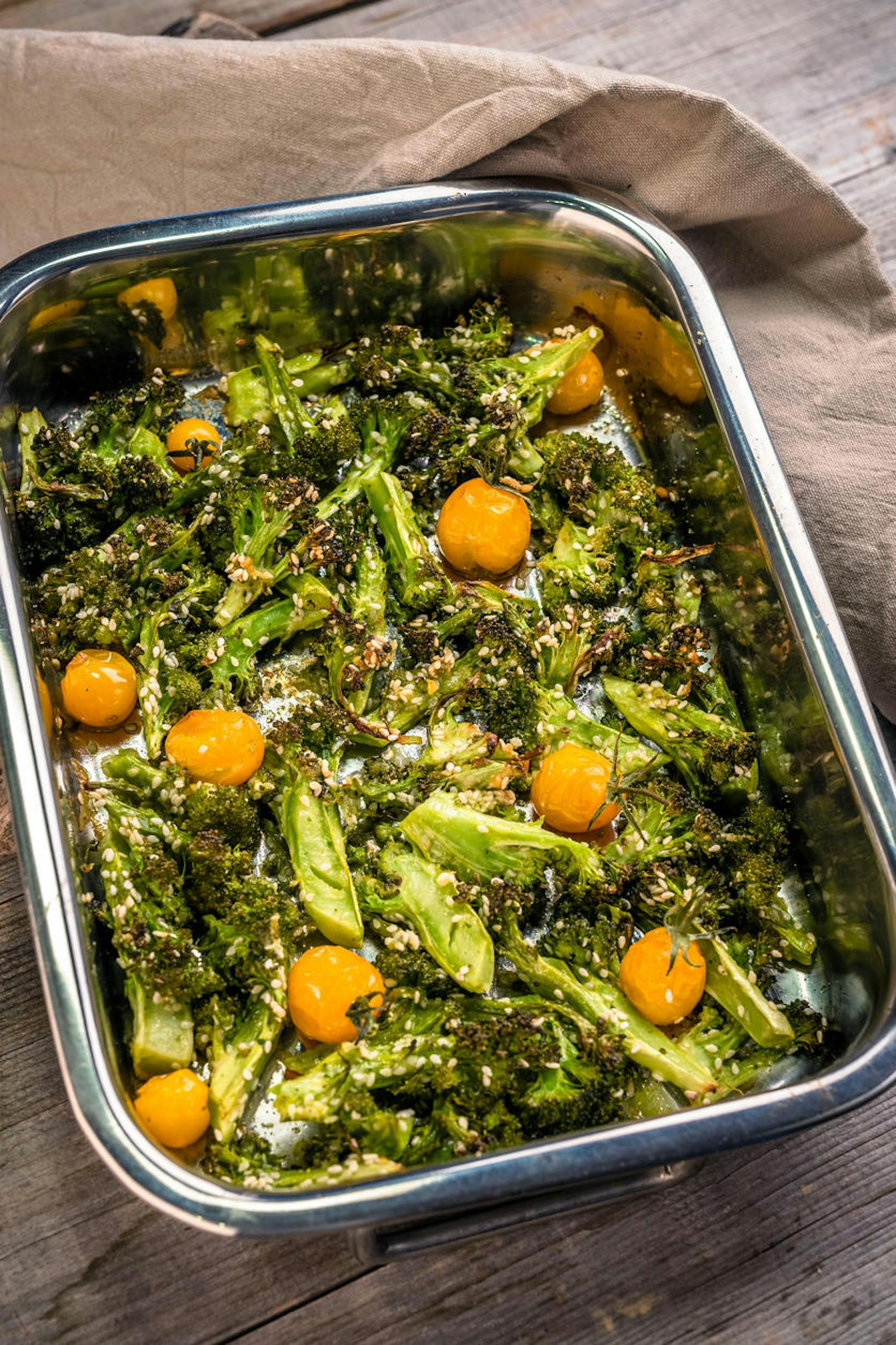 Überbackener Brokkoli

> Tipp: Am besten mit Parmesan überbacken.