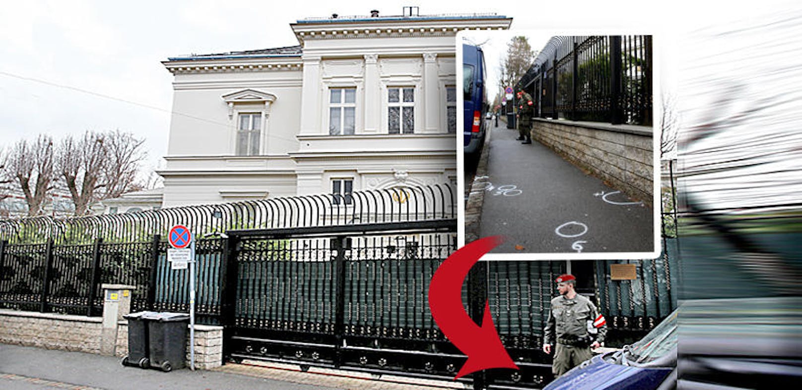 Bluttat vor iranischer Botschafts-Residenz in Wien: Soldat erschoss Angreifer