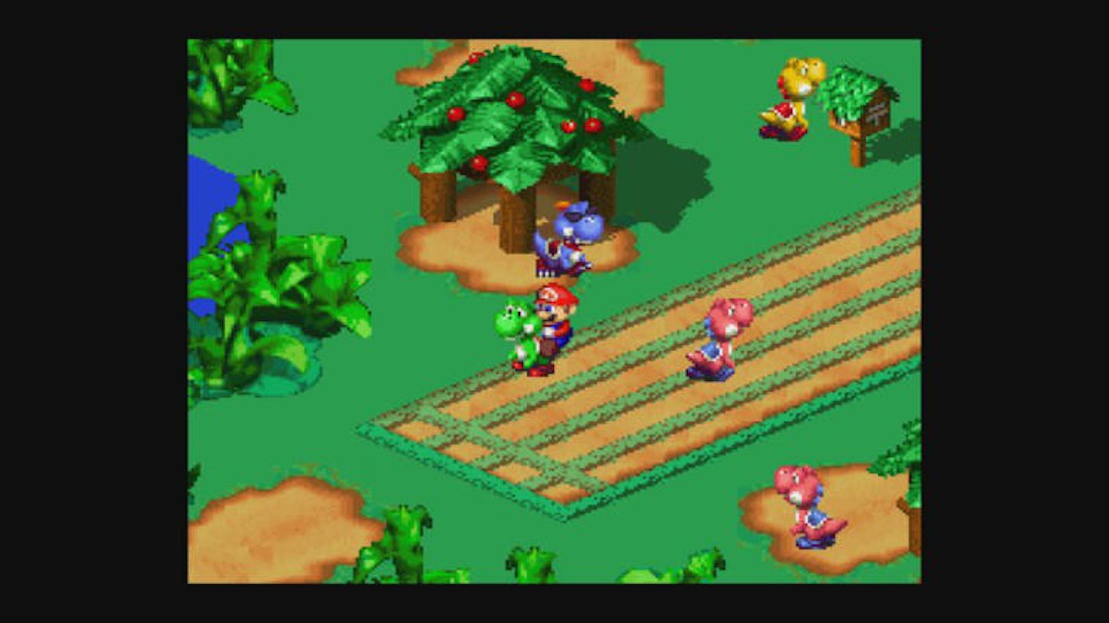 Auf seiner Mission ist Super Mario nicht allein unterwegs: Andere bekannte Nintendo-Figuren gehören zu den Weggefährten des rot bemützten Helden mit Schnauzbart.