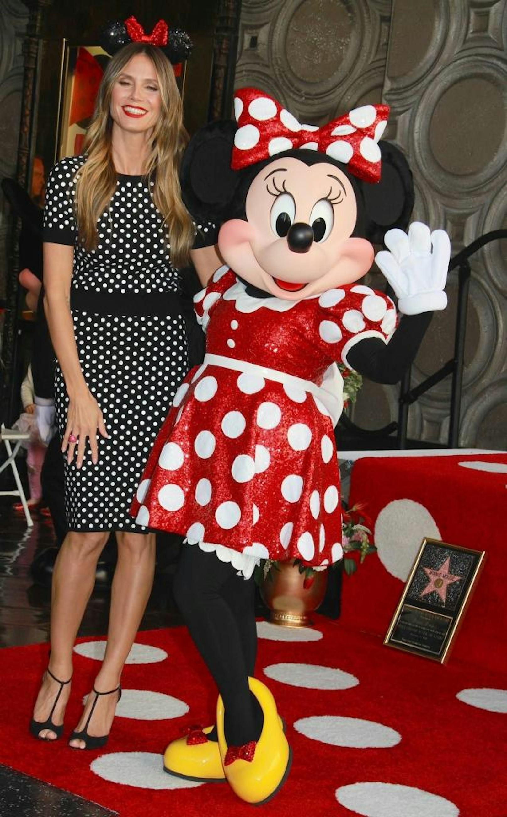 Eine Maus süßer als die andere: Heidi Klum bei Minnie Maus Ehrung am Walk of Fame 2018