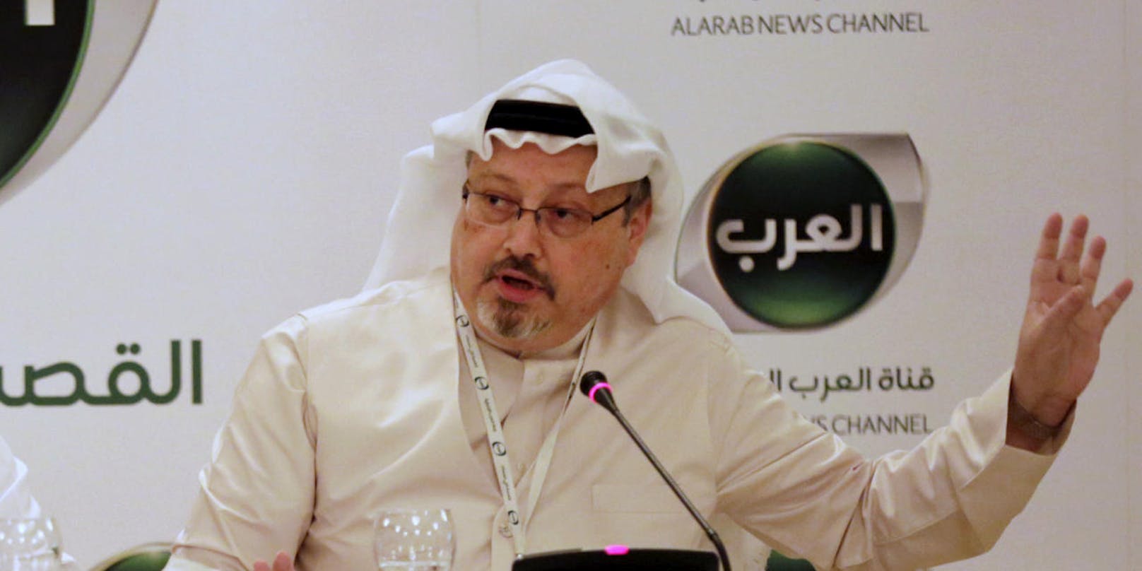 Saudi-Arabien hat am 19. Oktober den Tod des seit Wochen verschwundenen Journalisten Jamal Khashoggi bestätigt. Im Bild: Khashoggi während einer Konferenz in Manama, Bahrein im Februar 2015.