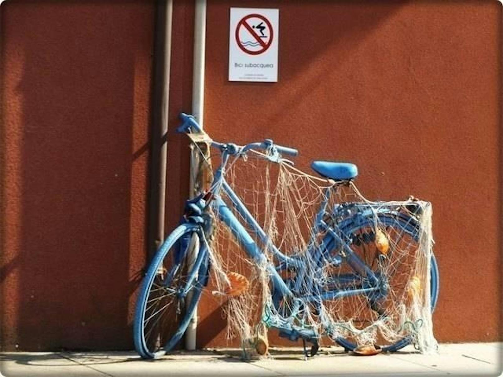 Das blaue Fahrrad von Caorle