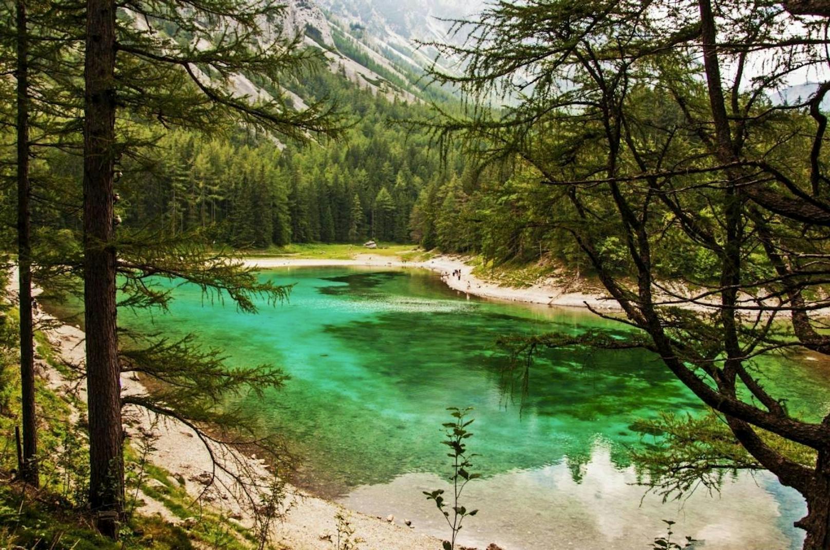 "So wunderschön ist der Grüne See in Tragöß", schreibt Pamela